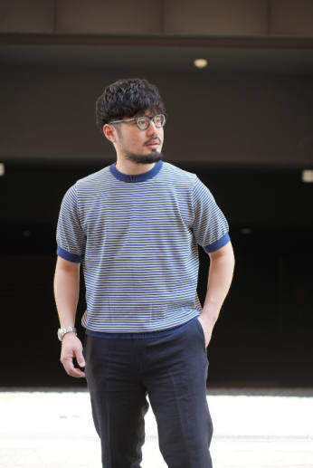<img class='new_mark_img1' src='https://img.shop-pro.jp/img/new/icons13.gif' style='border:none;display:inline;margin:0px;padding:0px;width:auto;' />ڴָRinascenteʥʥơ Washable Striped Crewneck S/S 