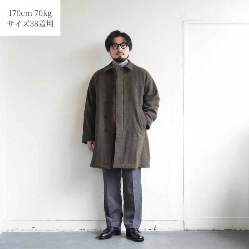 WORKERS（ワーカーズ）Bal Collar Coat Ichinomiya Tweed - ZABOU