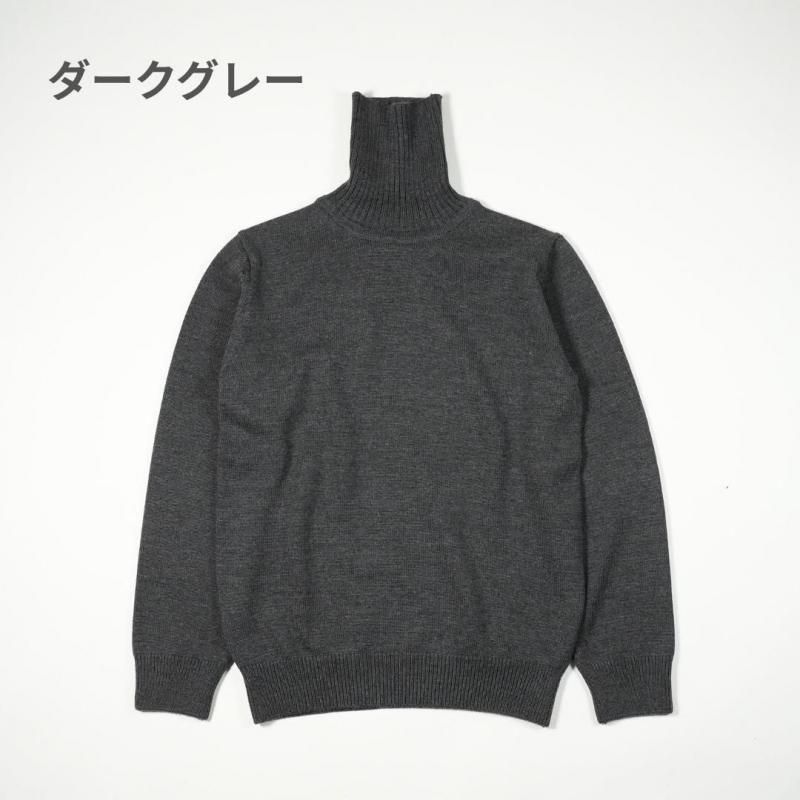 M*2様 MADISONBLUE HIGH GAUGE TURTLE NECK MOONCASTLE（ムーンキャッスル）H/W MERINO TURTLENECK - ZABOU