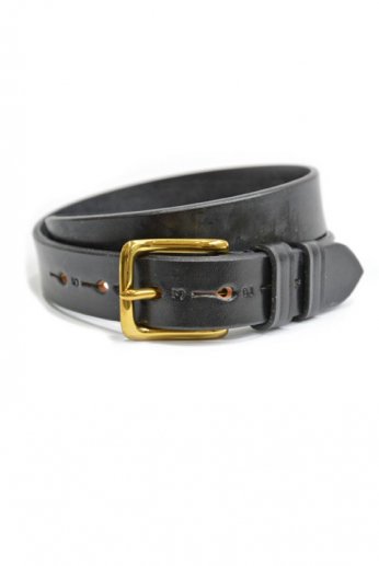 JABEZ CLIFF（ジャベツ・クリフ）　STIRRUP Leather Belt（スティラップレザーベルト）　ブラック