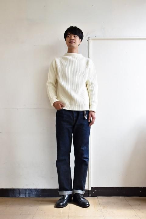 ANDERSEN-ANDERSEN（アンデルセンアンデルセン） THE NAVY CREW NECK 