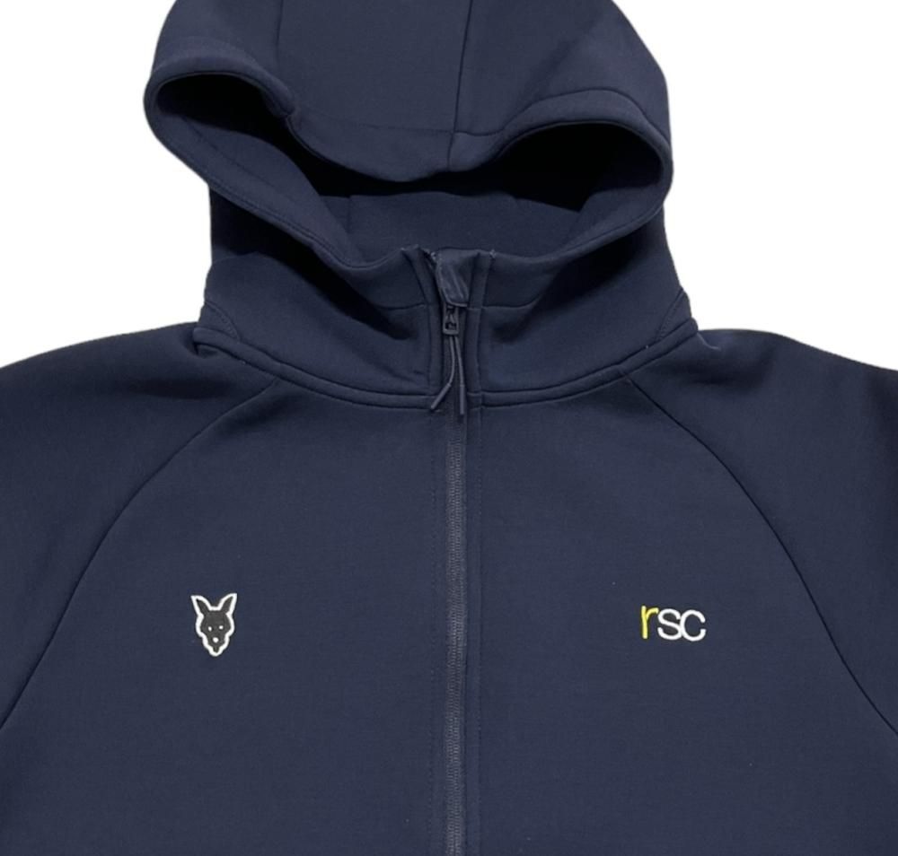 SALE】ダンボールニット フルジップ パーカー(ネイビーMサイズ