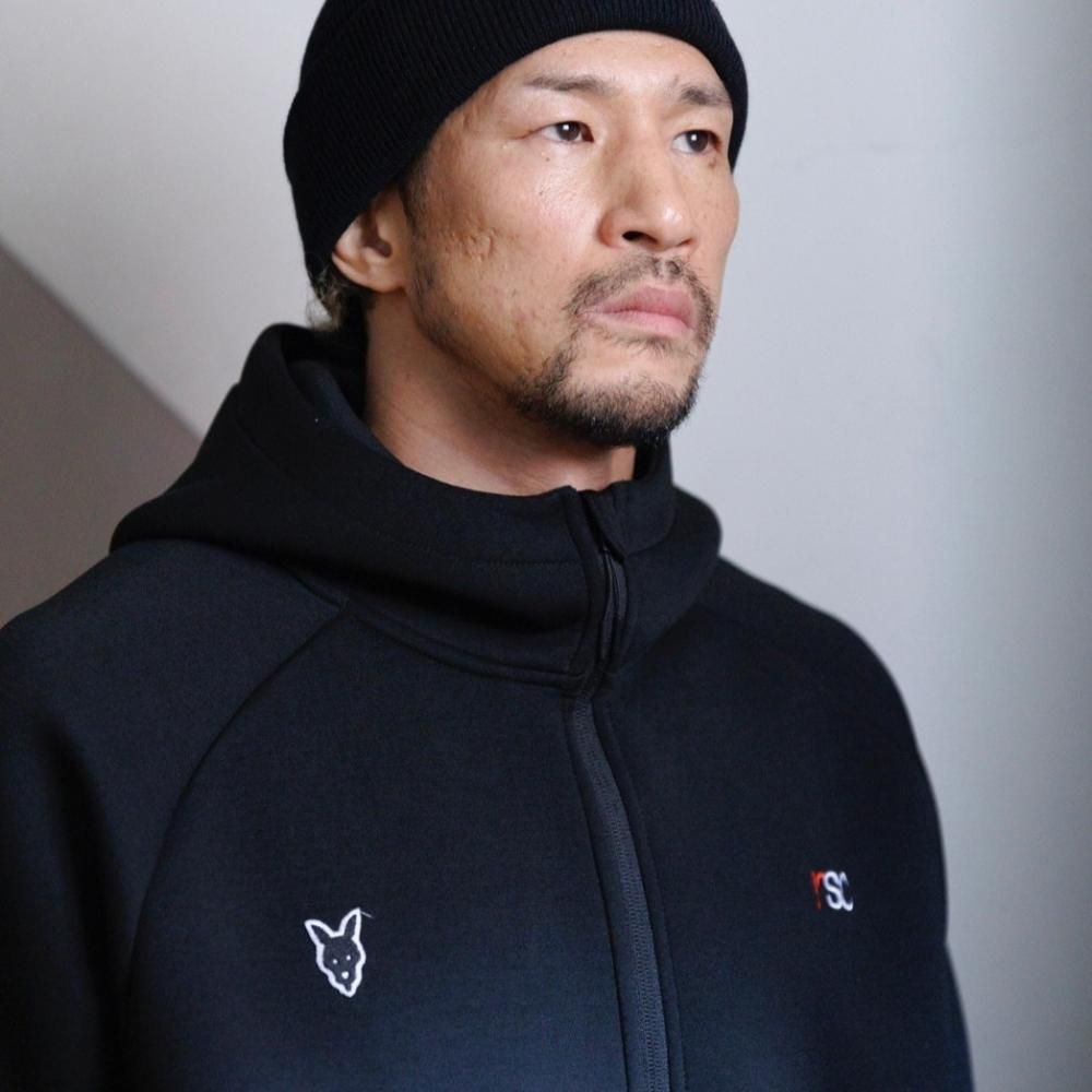 SALE】ダンボールニット フルジップ パーカー(ネイビーMサイズ