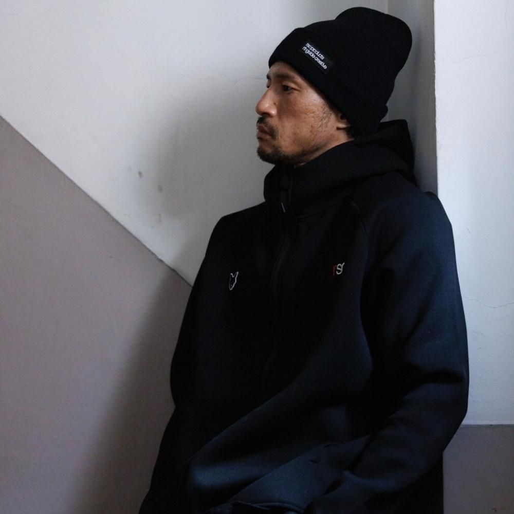 SALE】ダンボールニット フルジップ パーカー(ネイビーMサイズ