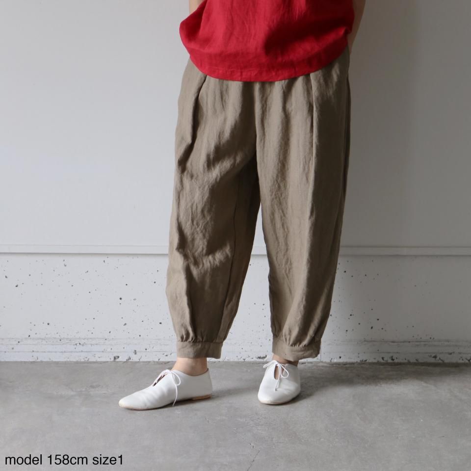 atelier an one(アトリエアンワン)リネンボールパンツ | 山口県