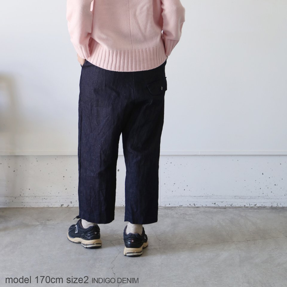 an2373 デニムカーゴボールパンツ - atelier an one - 糸島のアトリエから、しあわせな日常着を。