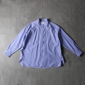 ちゅら様　アトリエアンワン　コットンタイプライタークロスシャツワンピース　ブルー アトリエアンワン コットンタイプライタークロス シャツ