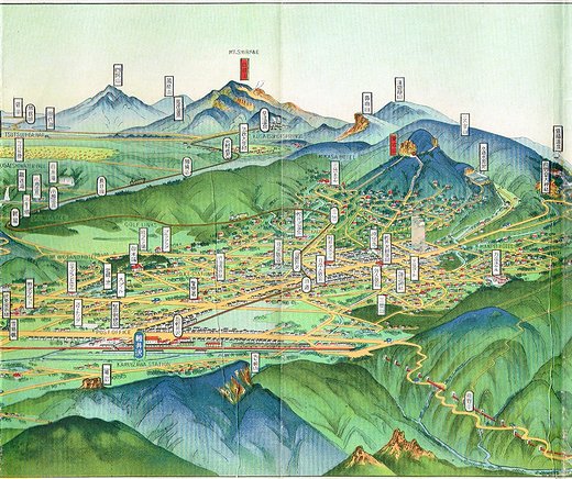 初三郎鳥瞰図] 軽井沢