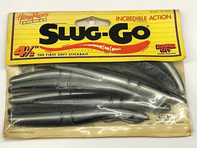 LUNKER CITY/ランカーシティー 【SLUG GO 4-1/2 スラッゴー 4.5インチ】 #スモークペッパーシャッド -  釣り具の松屋ネットショップ ルアー通販/バス釣り/トラウトフィッシング/渓流ベイト/ロッド/リール/ワーム/フライフィッシング