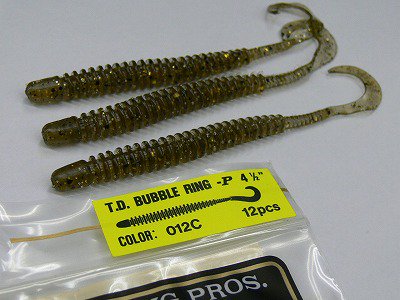 チームダイワ/DAIWA TDワーム 【TDバブルリング 4.5インチ T.D. BUBBLE RING 4-1/2 inch】 #012C -  釣り具の松屋ネットショップ ルアー通販/バス釣り/トラウトフィッシング/渓流ベイト/ロッド/リール/ワーム/フライフィッシング