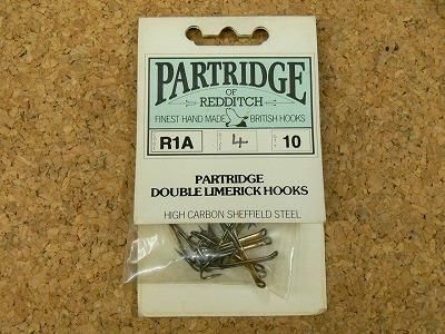 Partridge パートリッジ Double Limerick Hooks ダブルリマリックフック R1a 4 10本入り 釣り具の松屋ネットショップ ルアー通販 バス釣り トラウトフィッシング 渓流ベイト ロッド リール ワーム フライフィッシング