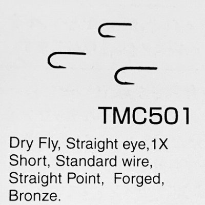 TIEMCO / ティムコ 【 TIEMCO FLY HOOKS / ティムコ フライフック 】 SMALL PACK TMC 501 #20~#24  / 25本入り - 釣り具の松屋ネットショップ ルアー通販/バス釣り/トラウトフィッシング/渓流ベイト/ロッド/リール/ワーム/フライフィッシング