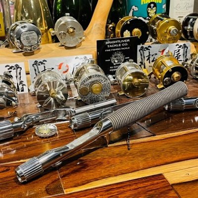 New!! ブライトリバー/Brightliver 【リバーマスターグリップ/LIVER MASTER GRIP】  #ポリッシュフィニッシュ/黒ベイクライト (セミダブル/ラフカット) - 釣り具の松屋ネットショップ