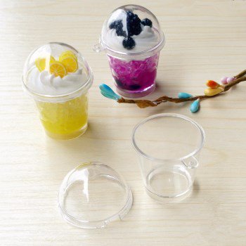 ミニチュア素材 ミニチュア アイスカップ蓋付き ３個セット 単価87円