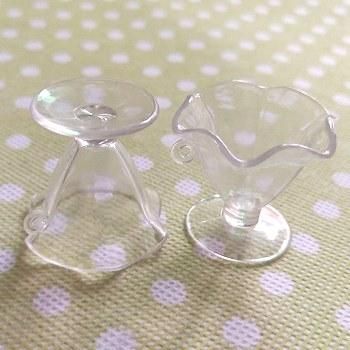 スイーツデコ用素材 ミニチュアパフェグラスver2 50個セット スイーツデコ用素材 ミニチュアパフェグラスver2 50個セット