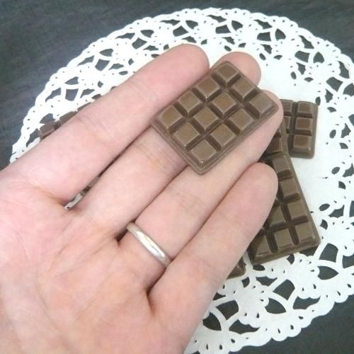 スイーツデコパーツ 板チョコ大サイズ 50個セット | 食品