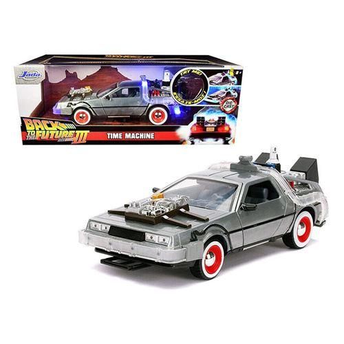 バック・トゥ・ザ・フューチャー PART3 デロリアン 1/24スケール ライトアップ機能付き / JADATOYS タイムマシン BTTF -  フィッシングキャット 手芸材料・雑貨・キャラグッズ通販