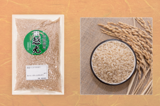 玄米 減農薬栽培米 越光 1kg（真空パック）