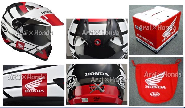 Honda×Arai ヘルメット ツアークロス3種類オフロードヘルメット
