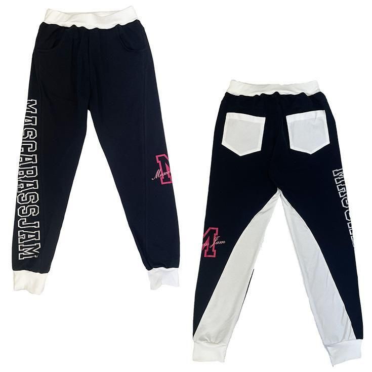 MJ☆SHRバイカラー2ロゴストレッチパンツ - D2Cブランド