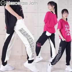 MJ☆SHRバイカラー2ロゴストレッチパンツ - D2Cブランド