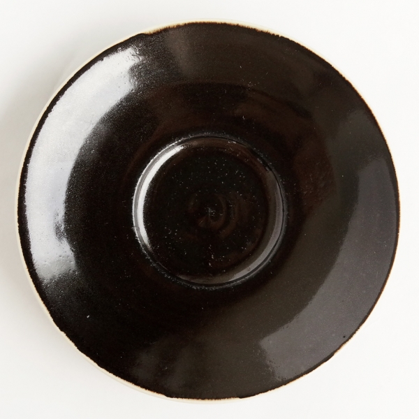 Lucie Rie/Coffee Cup & Saucer/鏡面黒釉薬 - organ-online.com