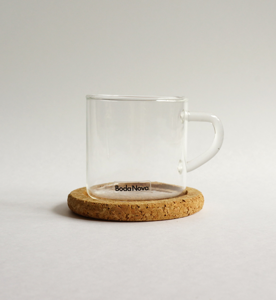 BODA NOVA / Signe Persson-Melin / glass cup & cork mat - organ