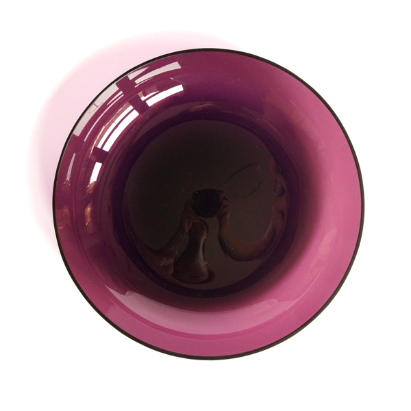 Saara Hopea/ Nuutajarvi/Blown Plate＃1202/Purple - organ-online.com