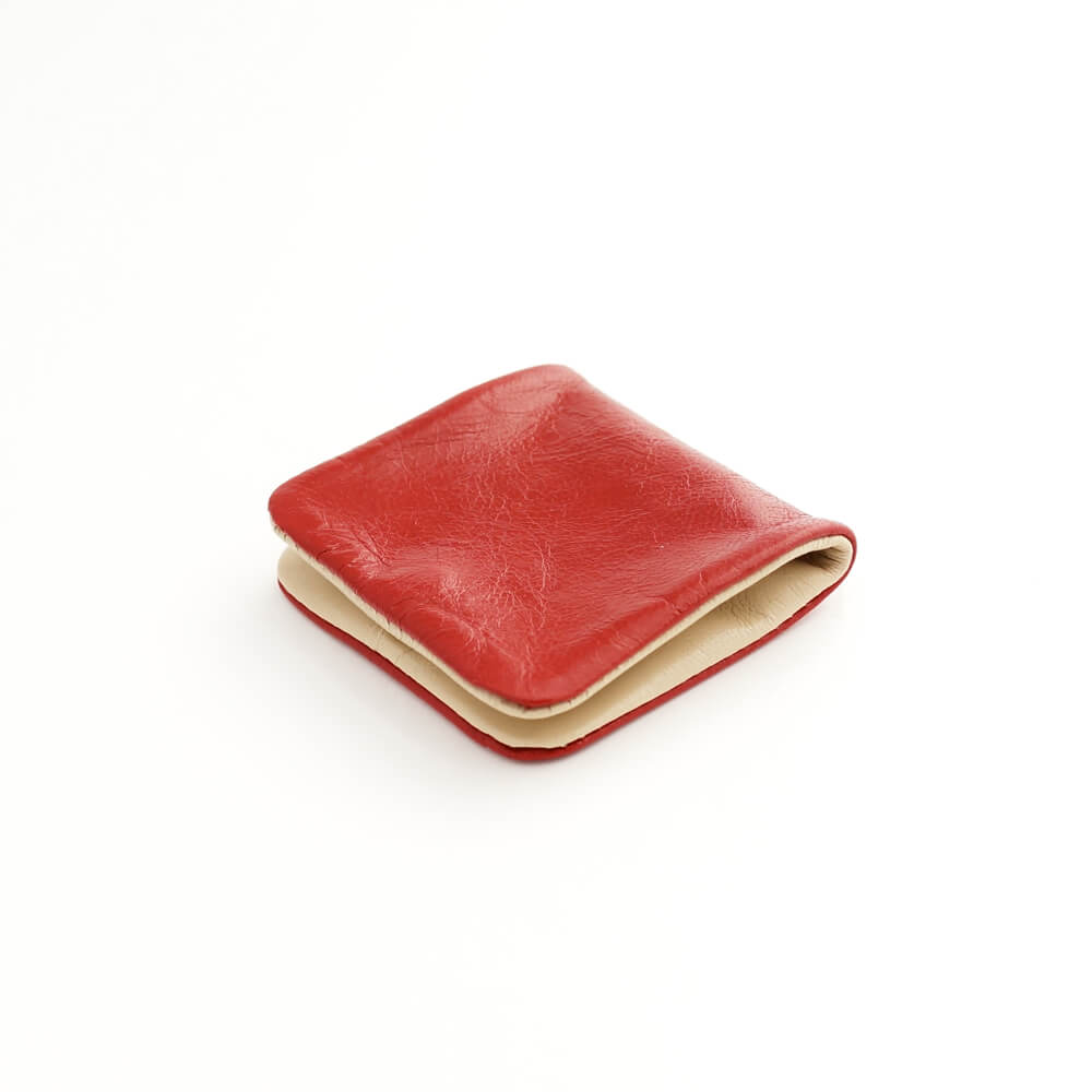 Alice Park/Coin Purse/Red×Beige