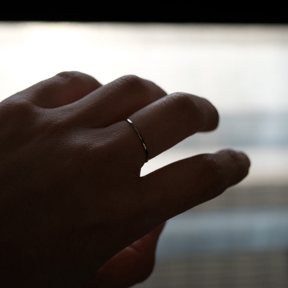 Melissa Joy Manning/Gold Stacking Rings/Green Gold(11.5号