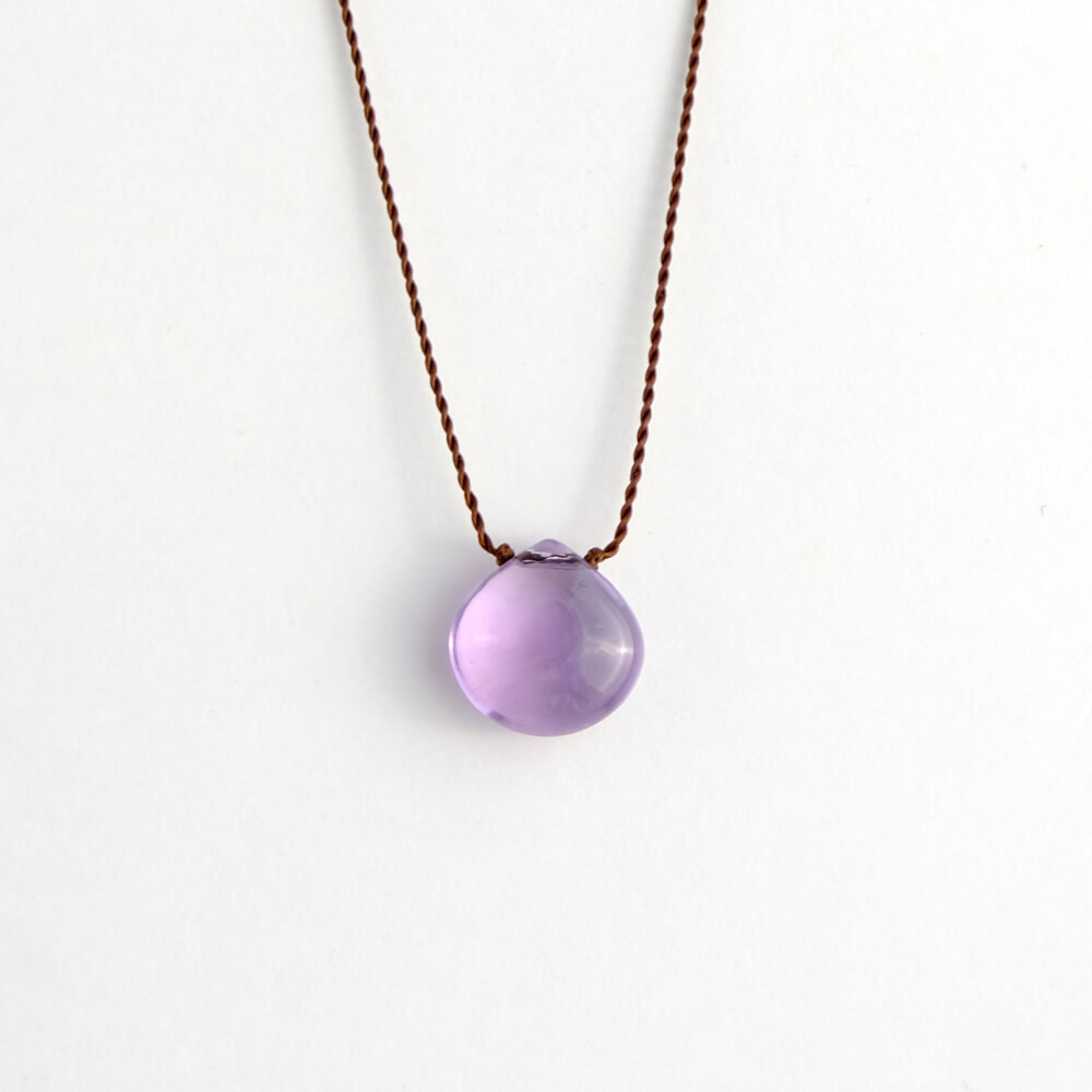 Margaret Solow/Smooth Stone Necklace/Amethyst - organ-online.com