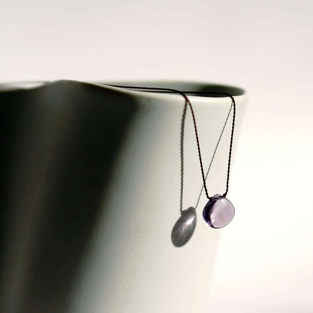 Margaret Solow/Smooth Stone Necklace/Amethyst - organ-online.com