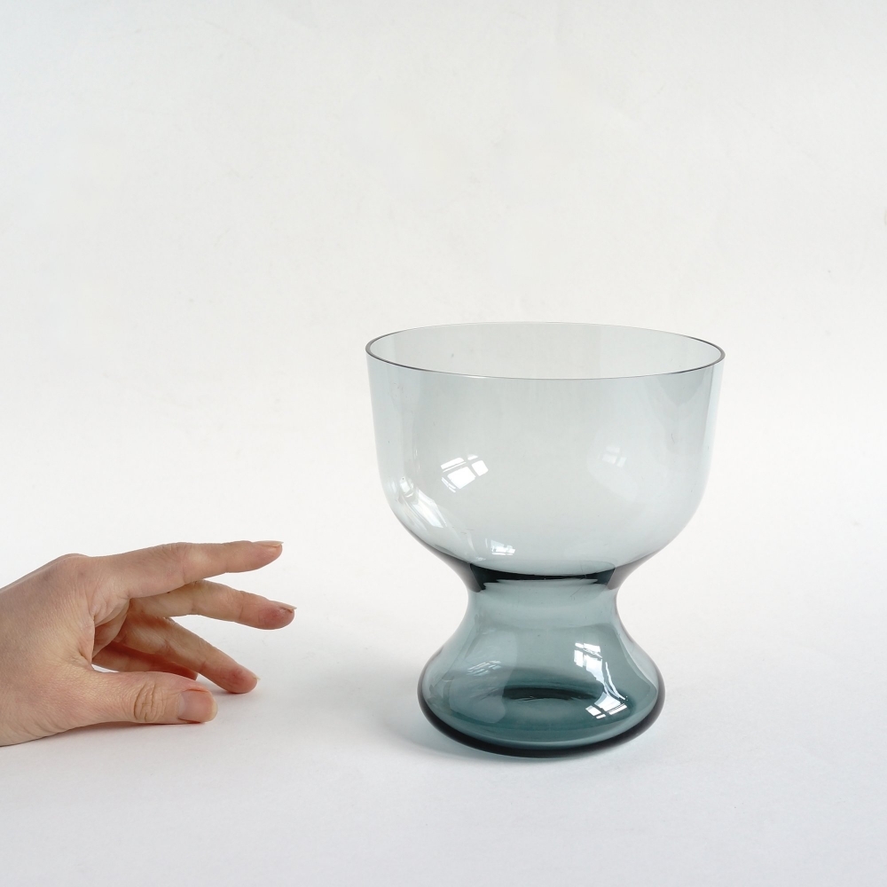 Wilhelm Wagenfeld / WMF / Glass Vase /トルマリンブルー H143