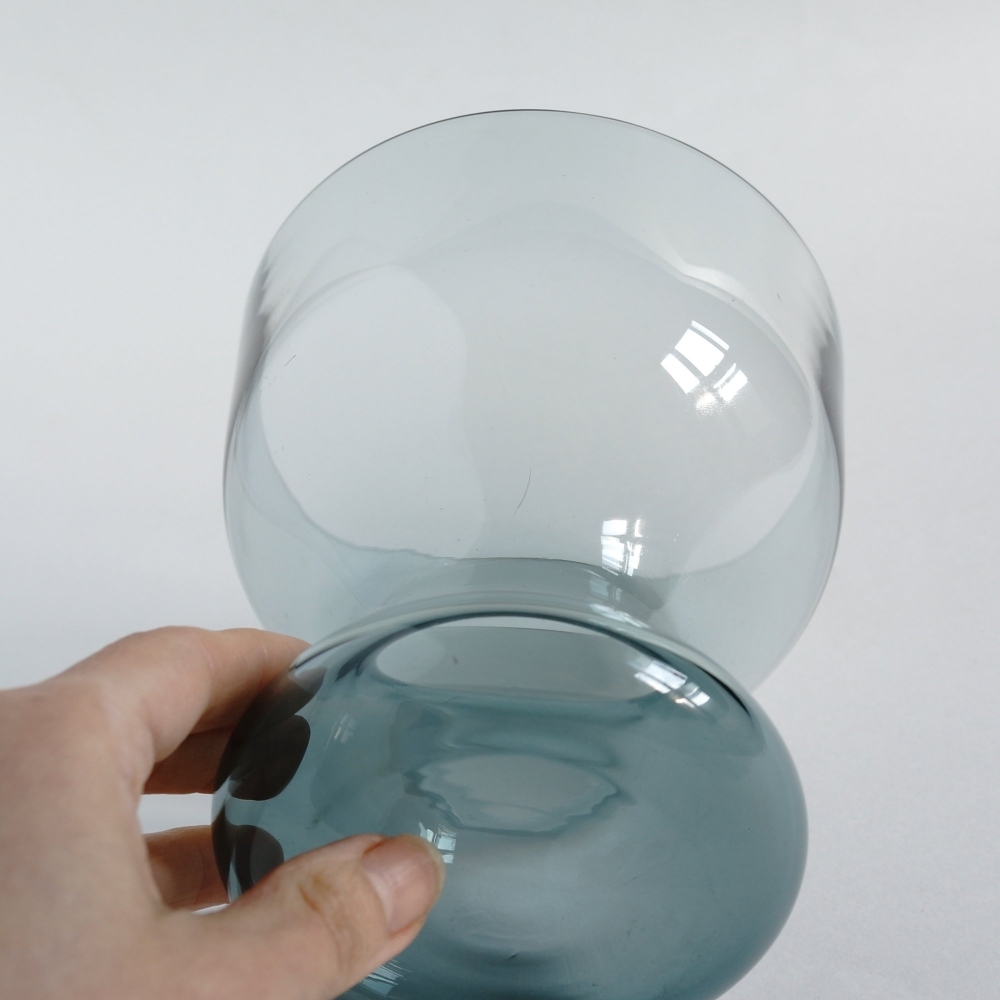Wilhelm Wagenfeld / WMF / Glass Vase /トルマリンブルー H143 Wilhelm Wagenfeld / WMF / Glass Vase /トルマリンブルー H143