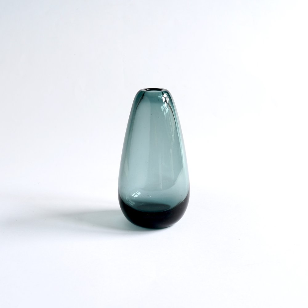 Wilhelm Wagenfeld / WMF / Glass Vase トルペード型 /トルマリンブルー