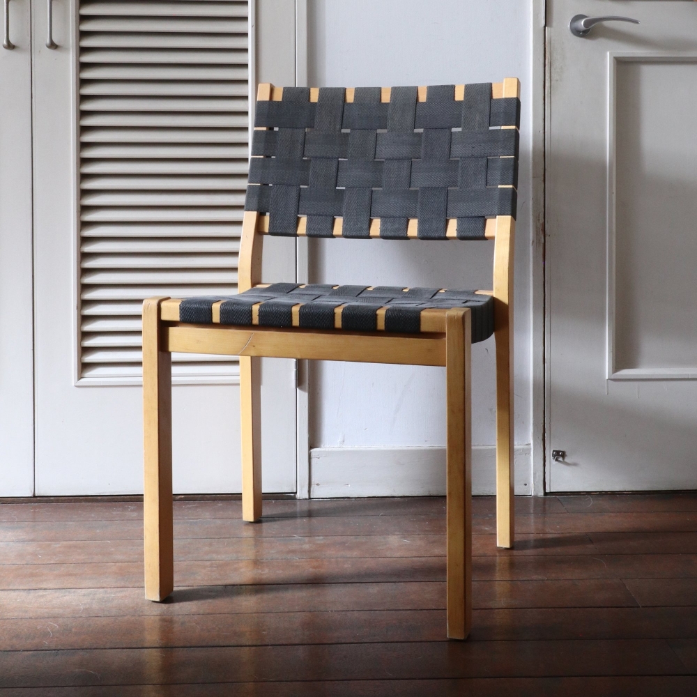 Alvar Aalto / Chair No.611 ウェビングテープ仕様 /Black - organ-online.com