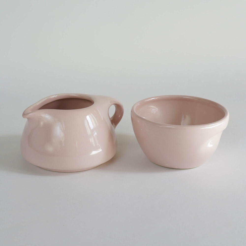 Russel Wright / Iroquois / Sugar pot & Creamer / pink