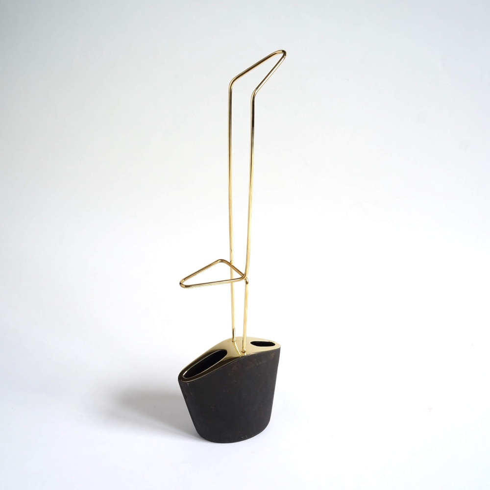 Carl Aubock/Flower vase with holder