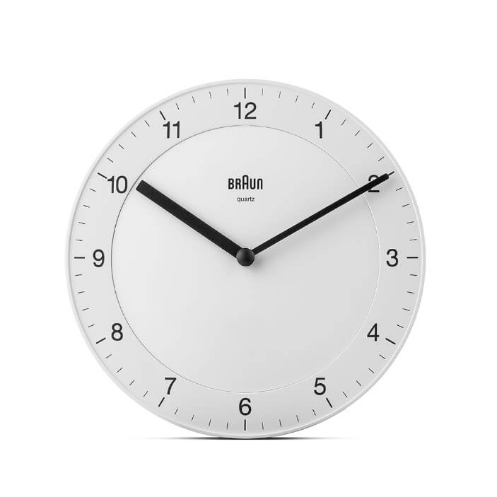 <img class='new_mark_img1' src='https://img.shop-pro.jp/img/new/icons7.gif' style='border:none;display:inline;margin:0px;padding:0px;width:auto;' />BRAUN / Wall Clock BC06 / White