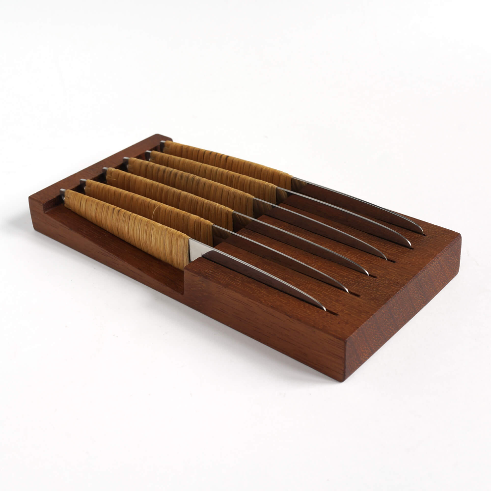 Carl Aubock / 6 Fruit Knife with holder - organ-online.com Carl Aubock / 6 Fruit Knife with holder - organ-online.com
