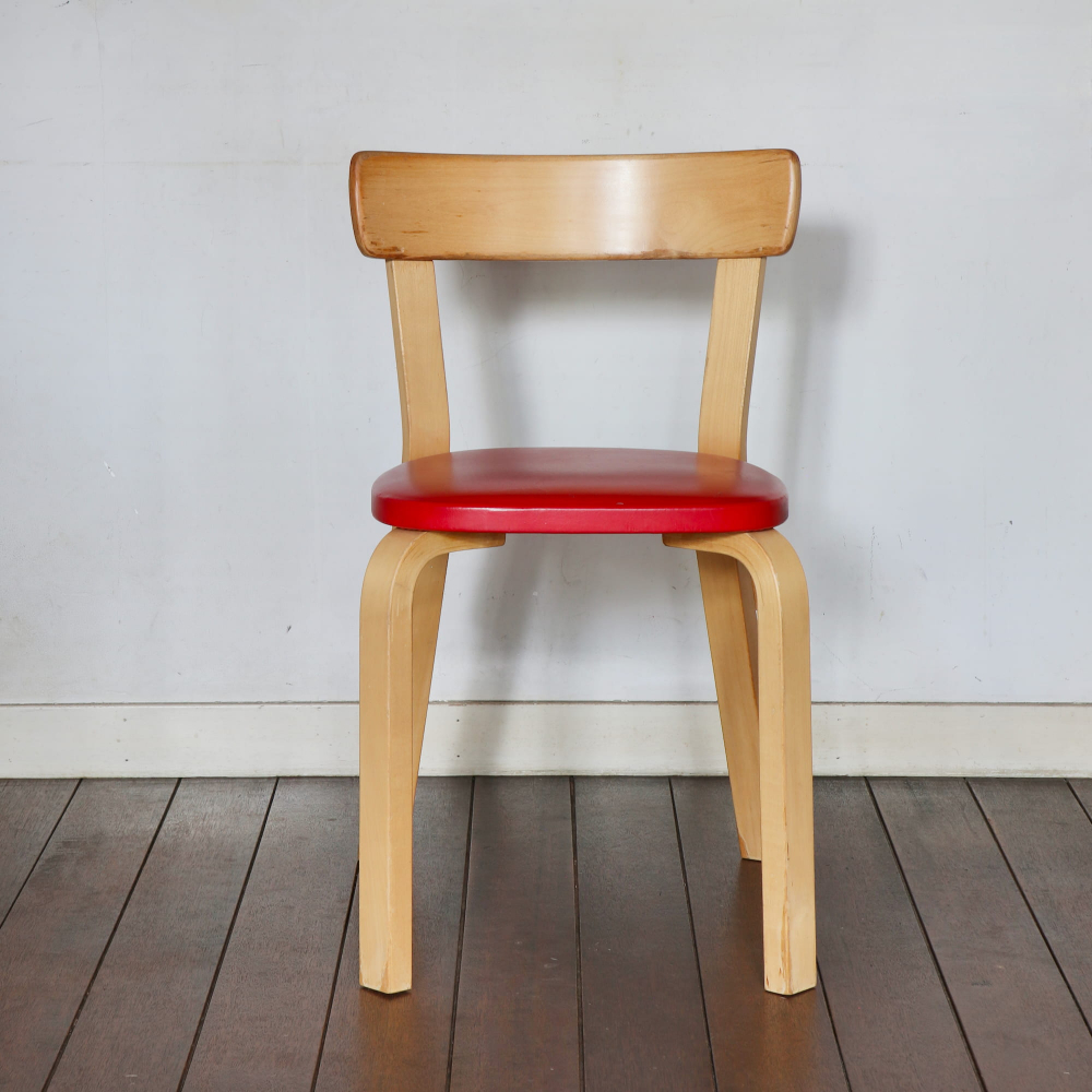 Alvar Aalto / Chair Model 69 / Red - organ-online.com