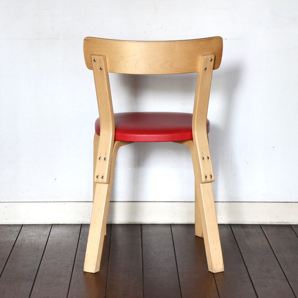 Alvar Aalto / Chair Model 69 / Red - organ-online.com