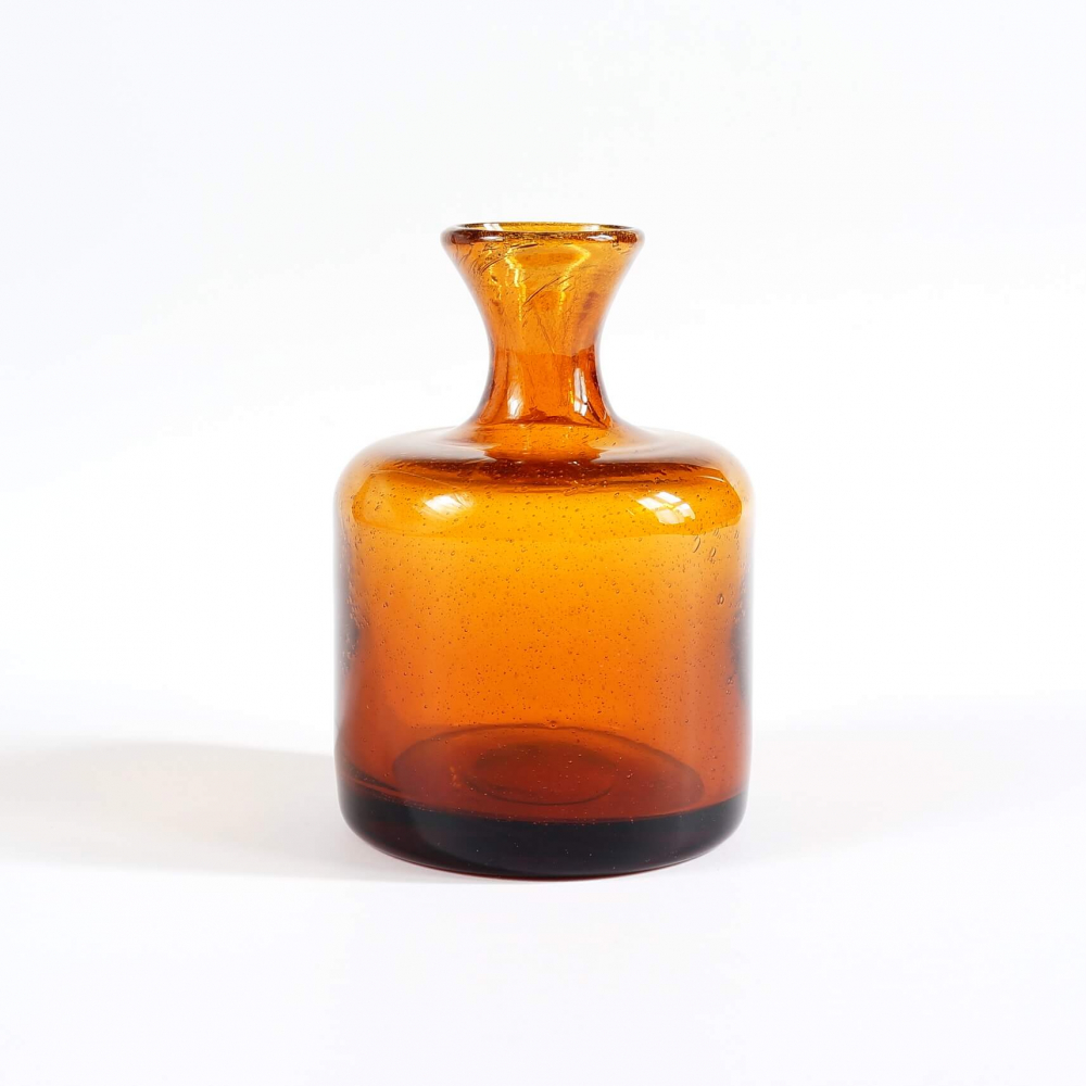『1年保証』 Kosta / 2 Vase Amber Hoglund Erik Boda 1950s-70s / Sweden / 工芸ガラス