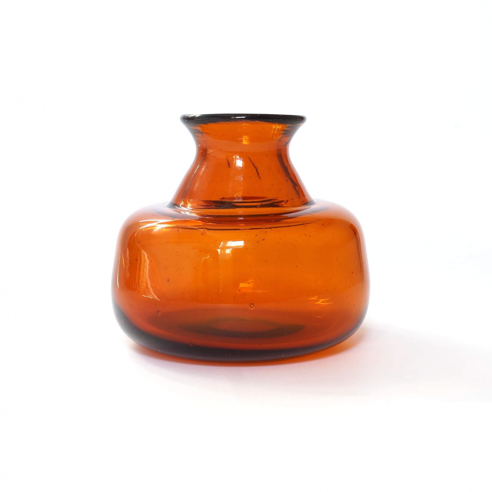 Erik Hoglund / HAND MADE VASE / Amber