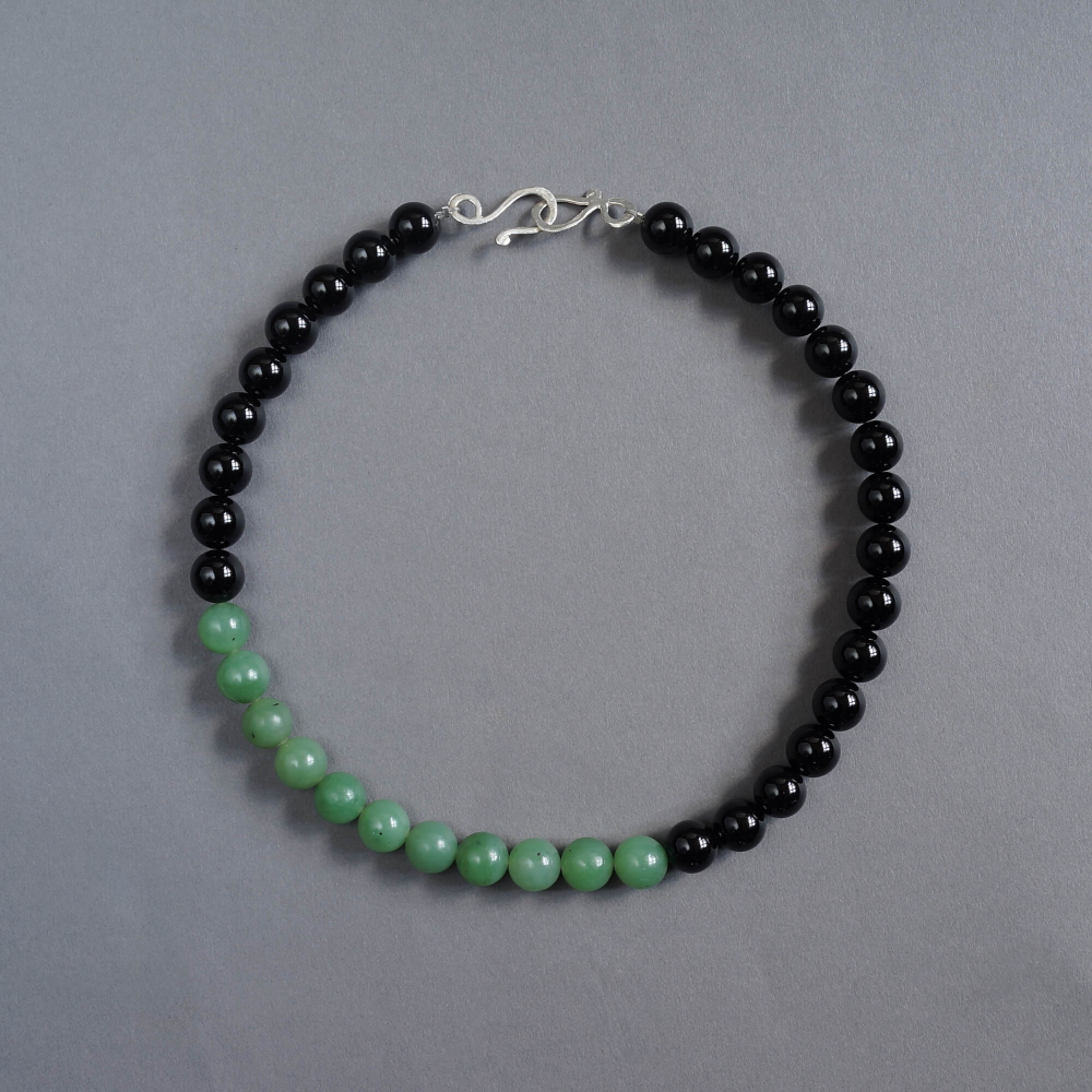 <img class='new_mark_img1' src='https://img.shop-pro.jp/img/new/icons7.gif' style='border:none;display:inline;margin:0px;padding:0px;width:auto;' />Melanie Decourcey / Beaded Necklace / onyx and jade