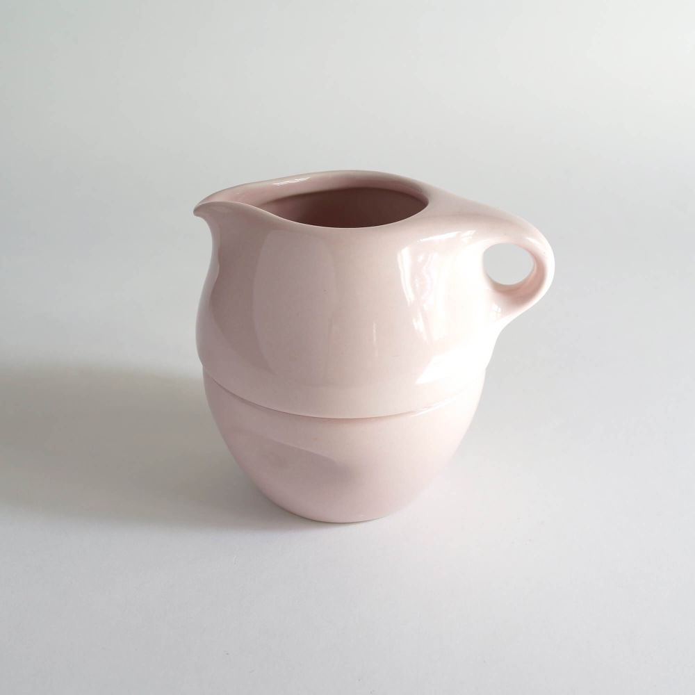 <img class='new_mark_img1' src='https://img.shop-pro.jp/img/new/icons39.gif' style='border:none;display:inline;margin:0px;padding:0px;width:auto;' />Russel Wright / Iroquois / Sugar pot & Creamer / pink sherbet