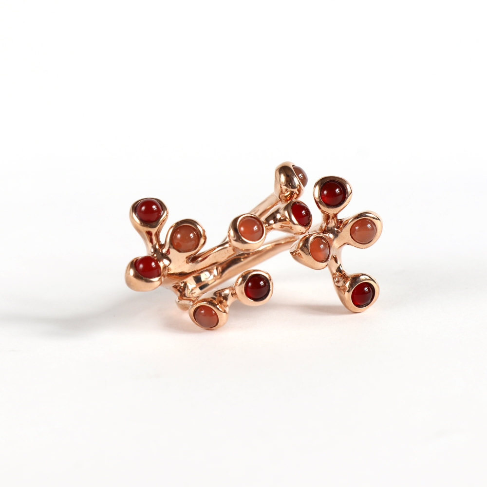 Monica Castiglioni / PU_01 (Bronze+Carnelian,Garnet)
