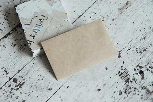 クラフト封筒 名刺サイズ 茶 50枚 - Paperpark Joynova