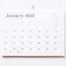 葛西薫　2022 カレンダー / 罫線あり
