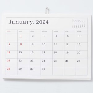 アンドーギャラリー  葛西薫　2024 カレンダー / 罫線あり